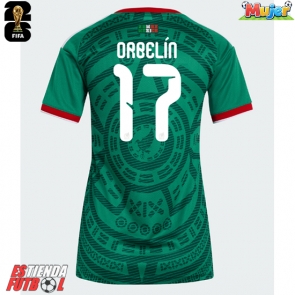 México Orbelin Pineda #17 Primera Equipación Mujer Mundial 2026 Manga Corta